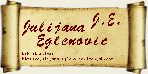 Julijana Eglenović vizit kartica